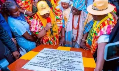 Adeleke commissions road