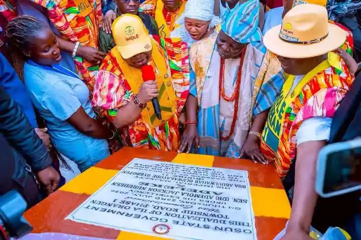 Adeleke commissions road