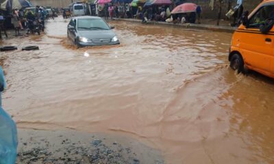 Flooded section of Oju Ore Road in Ado-Odo/Ota, Ogun State